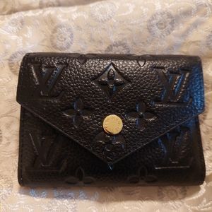 Louis Vuitton Victorine Wallet Black Monogram Empreinte  LV